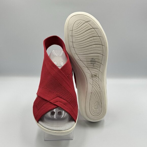 NWT Easy Spirit BLAST 2 Womens Wedge Sandals Red and Grey Size 9.5 - Picture 4 of 11